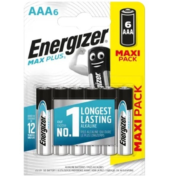 Элемент питания ENERGIZER LR03 MAX PLUS BL-6 (72)