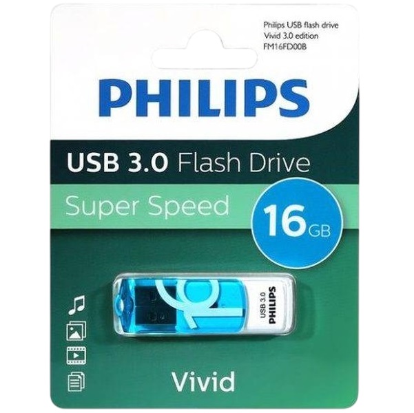 USB 16Gb PHILIPS VIVID3.0 (FM16FD00B/97)