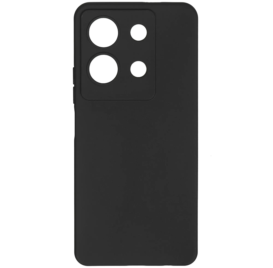 Задняя накладка ZIBELINO Soft Matte для Infinix Note 30 4G (черный) с микрофиброй