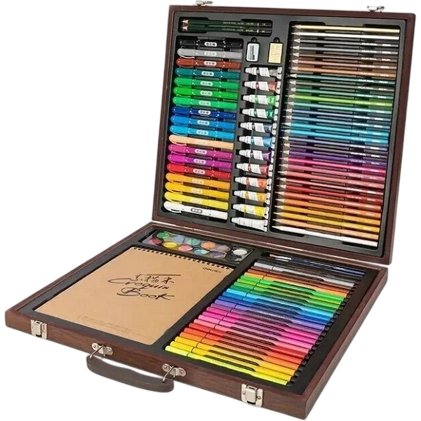 Набор для рисования Xiaomi DELI Painting Set Wooden Box(1 set / box)