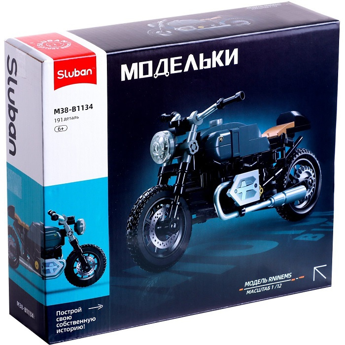 Конструктор Sluban мотоцикл Модельки, 191 деталь, 6+ 9619176