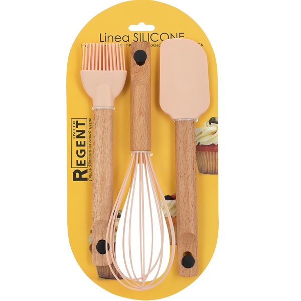 Набор кухонных пренадлежностей 3пр. REGENT Linea Silicone 74-105
