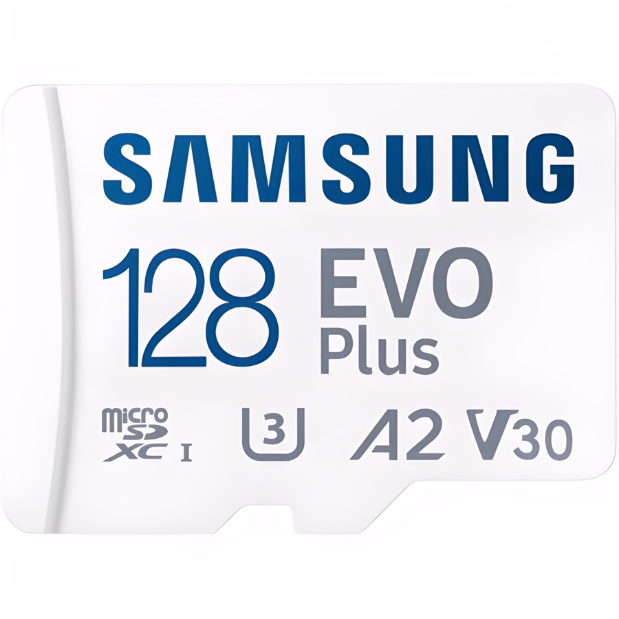 Micro  SD 128Gb Samsung Class 10 Evo Plus A2 V30 UHS-I  (R/W  90/160 MB/s) + адаптер SD (MB-MC128SA) ХХХ