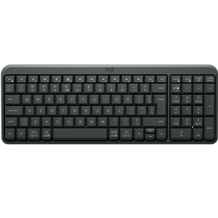 Клавиатура БП LOGITECH K250, графитовый