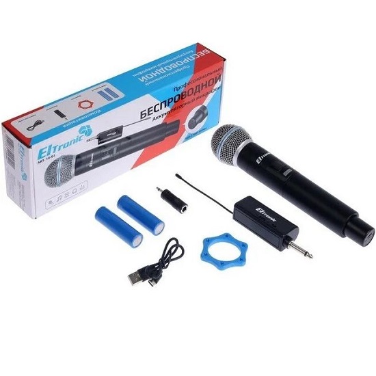 Микрофон БП КАРАОКЕ ELTRONIC 10-03 черный 6