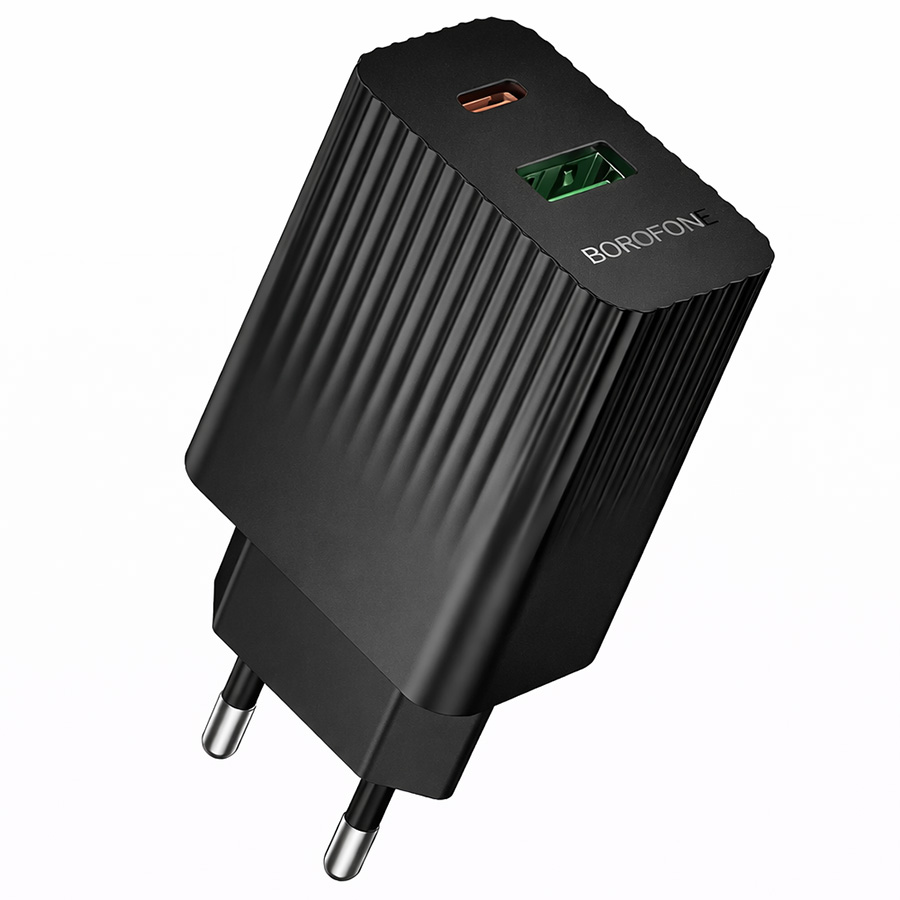 Сетевое ЗУ 1USB/1Type-C BOROFONE BAS74A Black, PD20W