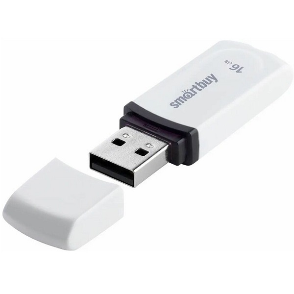 USB 16Gb SMARTBUY Paean White