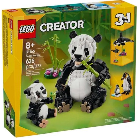 Конструктор LEGO CREATOR 31165 Дикие животные: семья панд (Уп: 28*26*8)