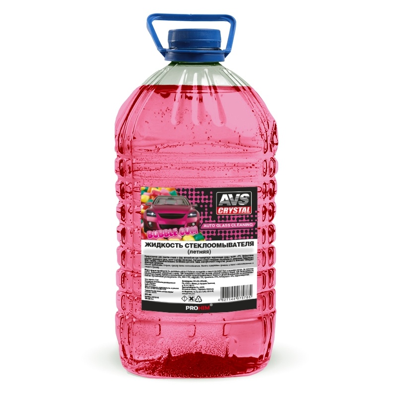 Жидкость стеклоомывателя AVS AVK-662 (ЛЕТО) "BubbleGum/Бабл гам" (ПЭТ)  5л