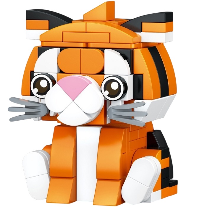Конструктор «PIXI. Тигрик», животные, мини блоки, 125 деталей 2