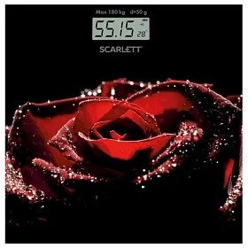 Напольные весы, электронные, стекло, 180 кг (ЧЕРНЫЙ) SC-BS33E028