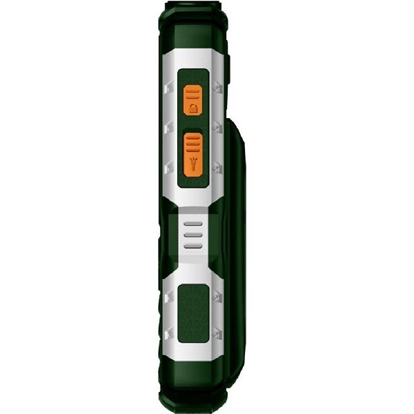 Телефон BQ 2430 Tank Power Green&silver 2