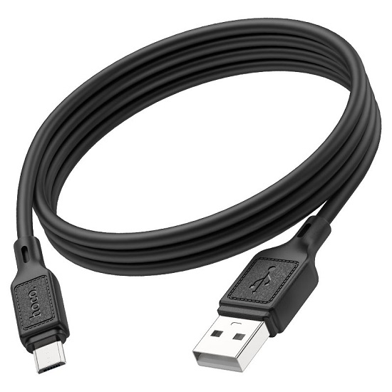 Кабель USB <--> microUSB  1.0м HOCO X90 Cool, чёрный 2
