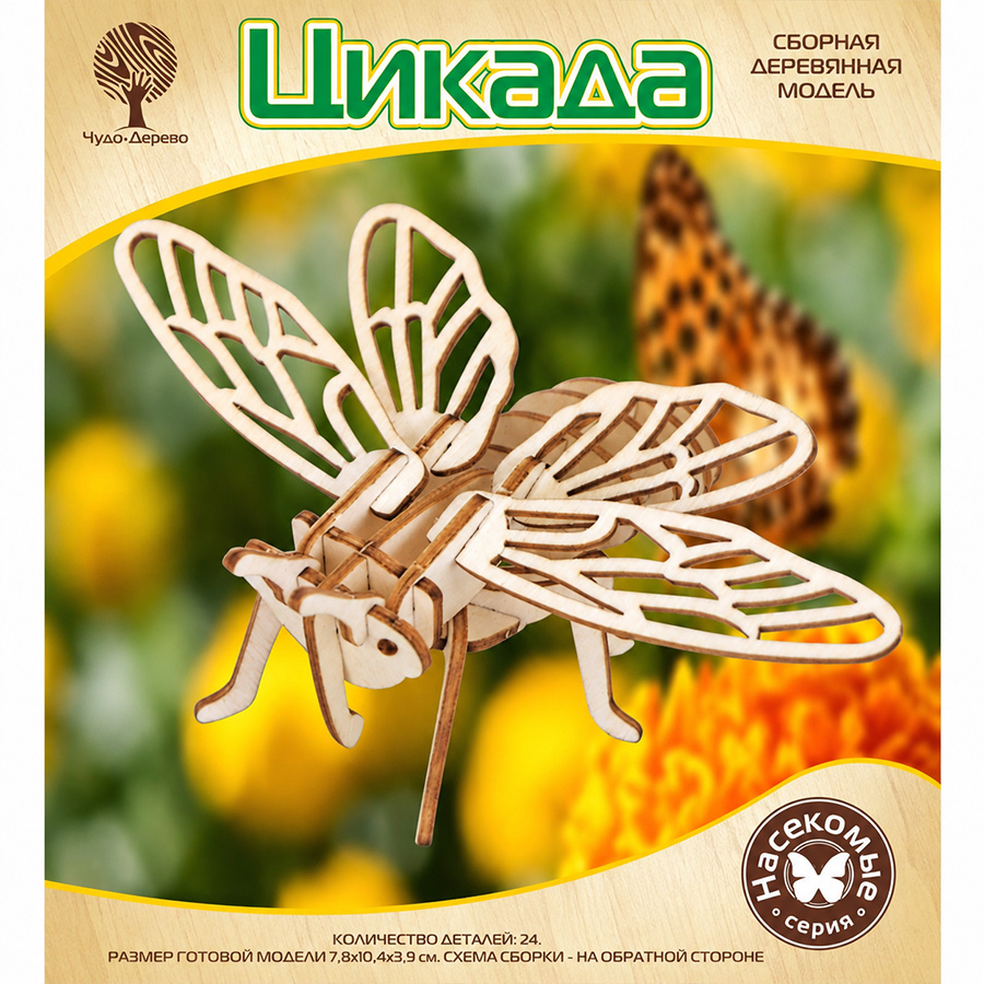 Модель деревянная сборная «Цикада»   7116444