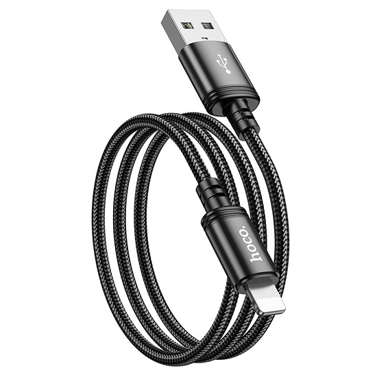 Кабель USB <--> Lightning  1.0м HOCO X89 Wind, чёрный 4
