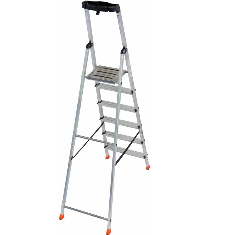 Стремянка KRAUSE SAFETY 6 ступеней  раб. высота 3,27 м 2