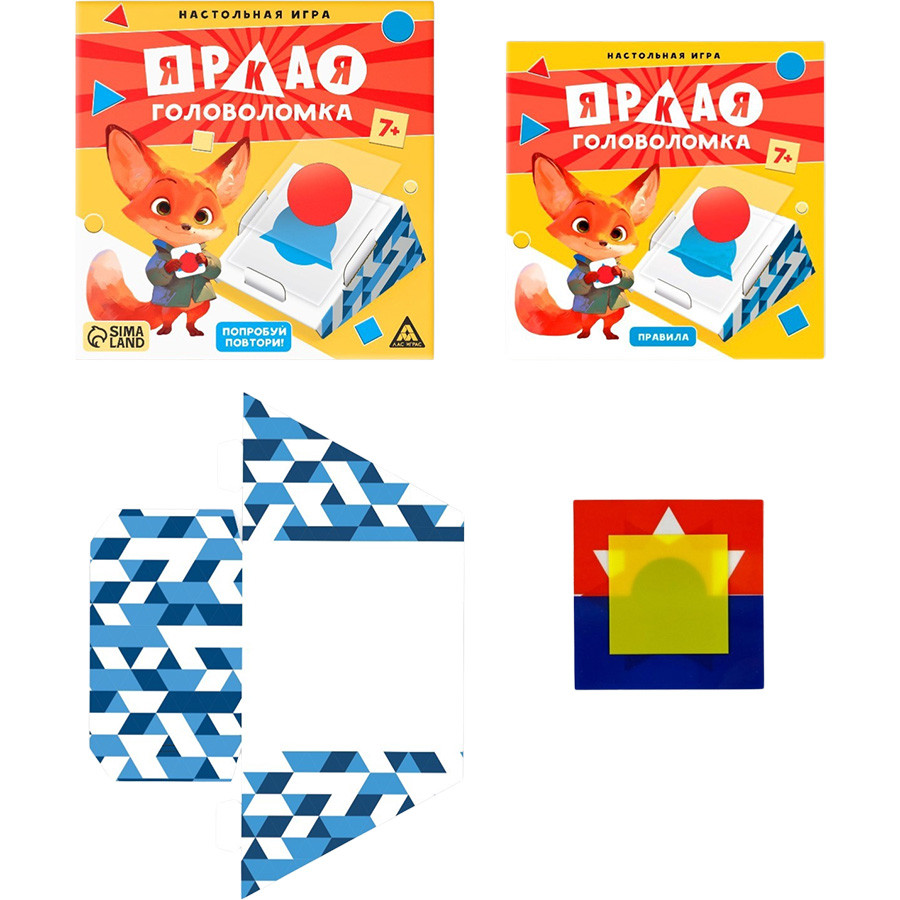 Настольная игра "Яркая головоломка", 7+   10535169 3
