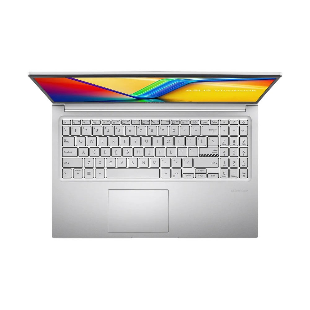 Ноутбук 15.6'' ASUS Vivobook 15 X1502VA-BQ1276 (Intel Core i7-13620H/ 16GB/ SSD 512GB/DOS) (90NB10T2-M01TK0) серебристый