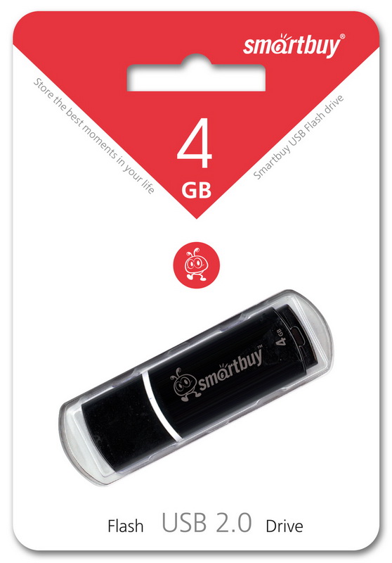 USB  4Gb SMARTBUY Crown Black