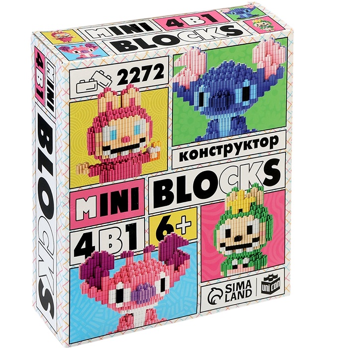 Конструктор «Mini Blocks. Весёлые друзья», 2272 деталей 10901289