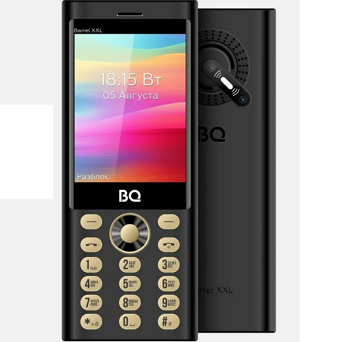 Телефон BQ 3598 Barrel XXL Black+Gold(Уценка)