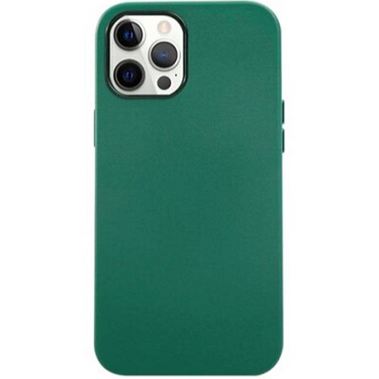 Задняя накладка K-DOO MAG NOBLE COLLECTION MagSafe для iPhone 14 (зелёный) кожаный