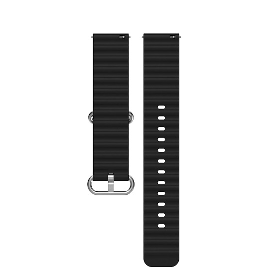 Силиконовый ремешок WB35 Ocean Band Универсальный 20мм (black)