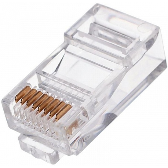 Коннектор RJ-45 (8P8C) CABLEXPERT PLUG3UP6/10 универсальная кат.5e, контакты 6 микрон (10 шт.)