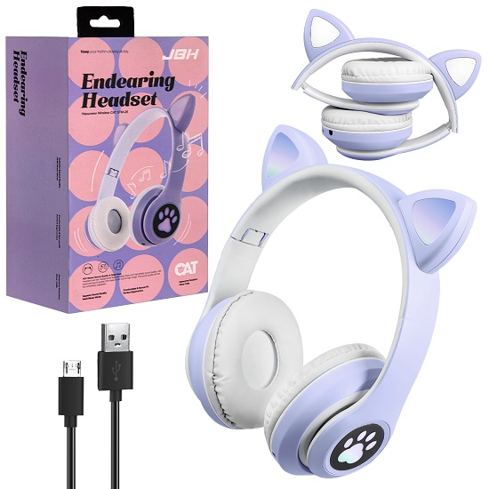 Наушники JBH STM-28 CAT фиолетовые 3