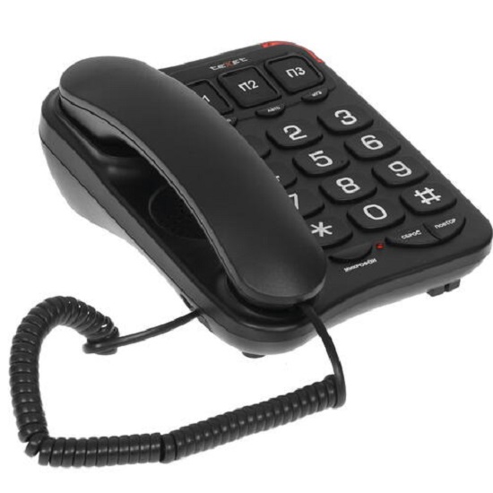 Телефон TEXET TX-214 черный 2