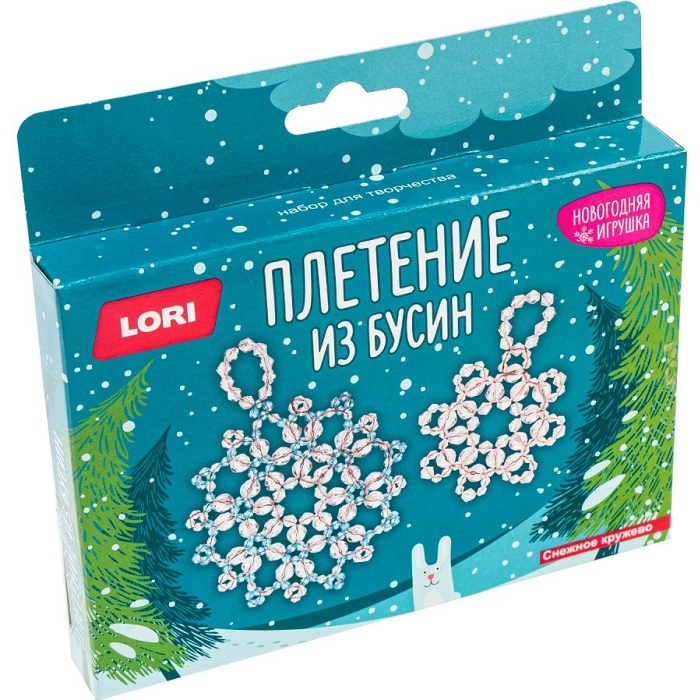 Плетение из бусин "Снежное кружево" Новогодняя игрушка. 