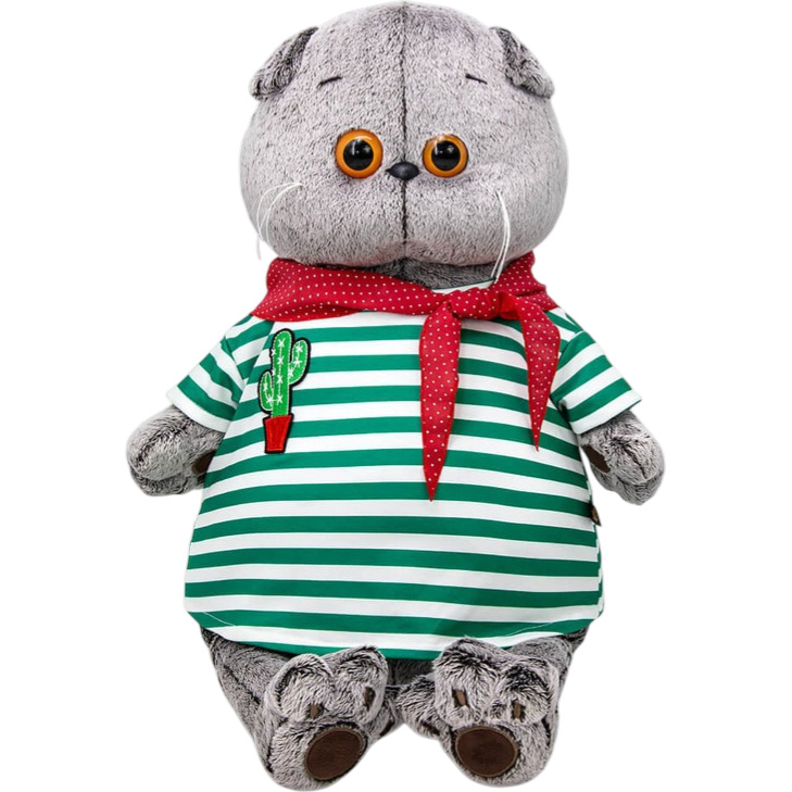 Мягкая игрушка Кот Басик в футболке с кактусом , 47 см (Ks47-08)