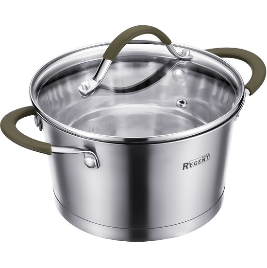 Кастрюля 1.6л REGENT Linea OLIVA 67-1216, 16x9,5см