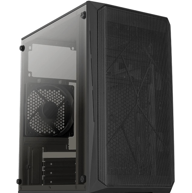 Корпус Aerocool/Formula CS-107 черный без БП mATX 1x120мм 1xUSB 2.0 1xUSB 3.0 audio