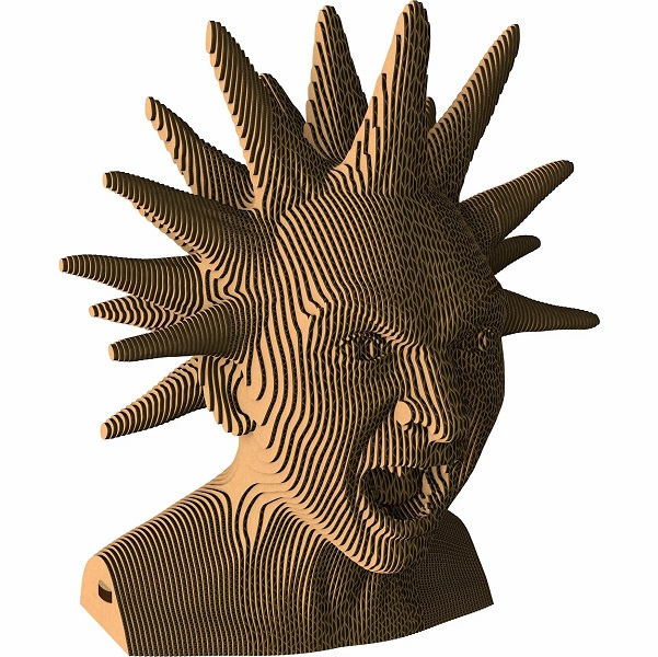 Картонный 3D конструктор QBRIX Горшок 2