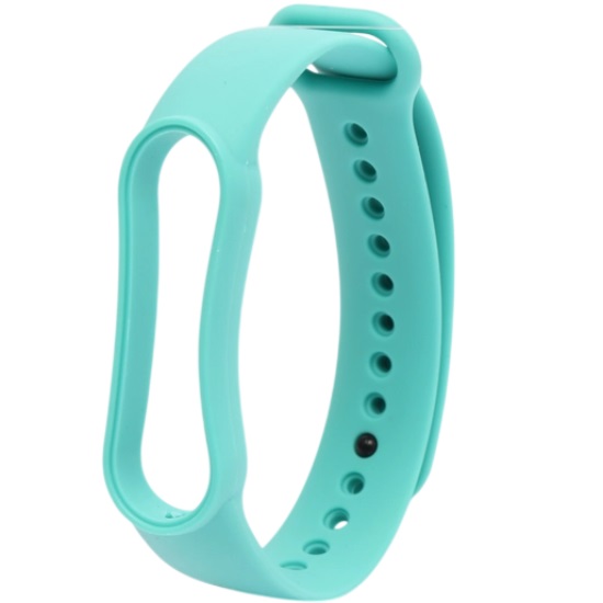 Силиконовый ремешок для Xiaomi mi band 5/6  бирюзовый