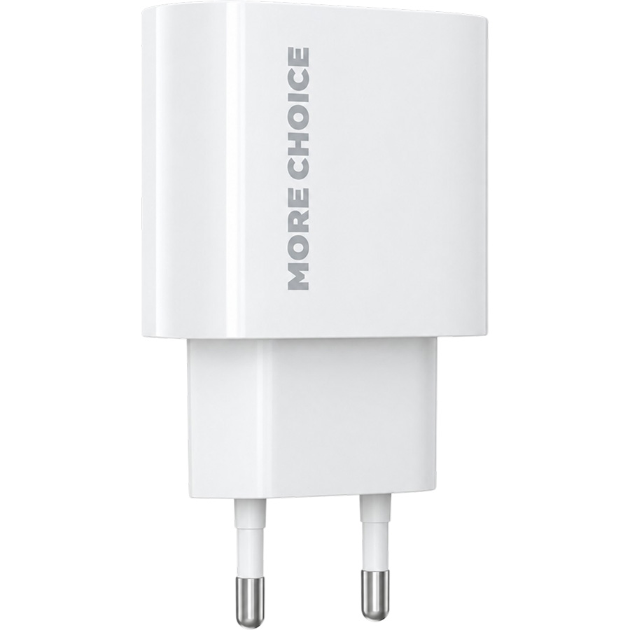 Сетевое ЗУ 1Type-C 3A MORE CHOICE NC65/НС65 White, PD25Вт