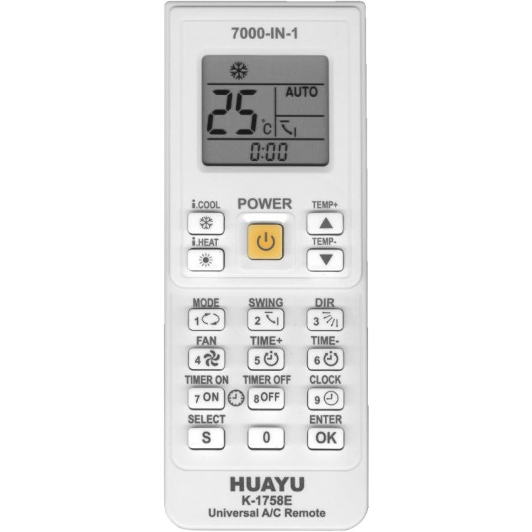 ПультCLICKPDU K-1758E(KT-9018E) 6000 В 1 универсальный, обновлённая версия KT-9018 ( добавлены коды новых популярных брендов в Росси