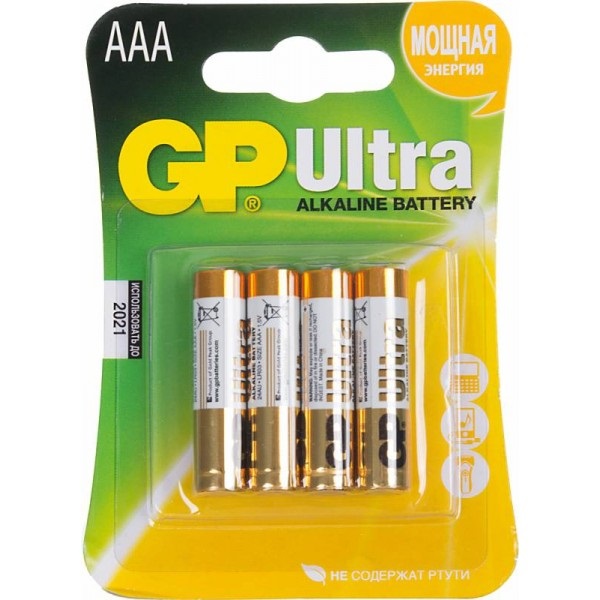 Элемент питания GP LR03 BL-4 Ultra