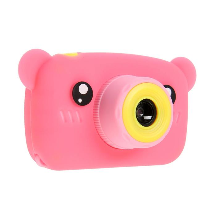 Фотоаппарат детский Childrens Fun Camera Медвежонок , розовый 2