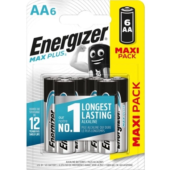 Элемент питания ENERGIZER LR06 MAX PLUS BL-6 (72)