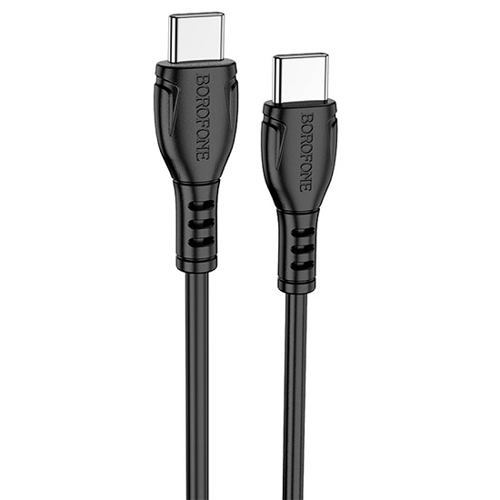 Кабель Type-C <--> Type-C  1.0м BOROFONE BX51, Black, 60W