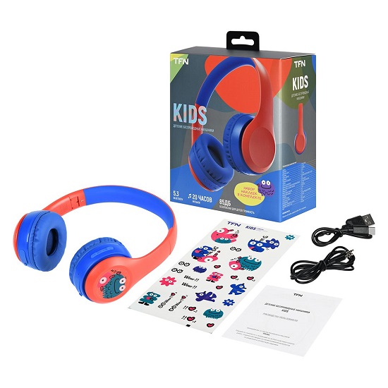 Наушники TFN Kids, красный (TFN-HS- BT008RD) 7