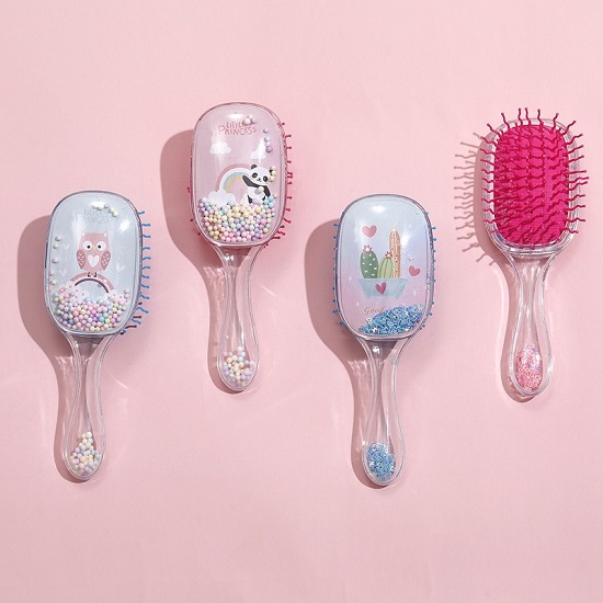Расческа "Sequins cactus", pink-blue 5