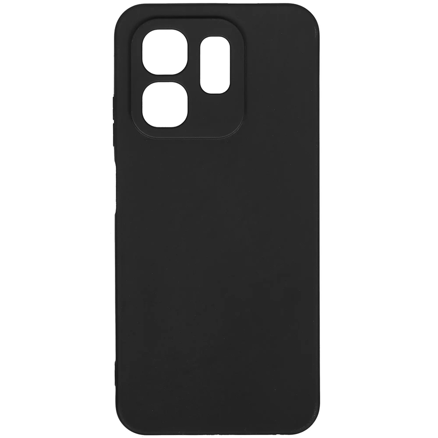 Задняя накладка ZIBELINO Soft Matte для Infinix Hot 50i 4G/Smart 9 4G (черный) с микрофиброй