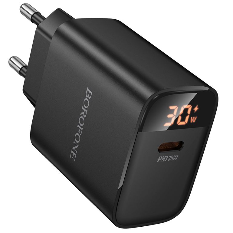 Сетевое ЗУ 1Type-C BOFOFONE BA97A Ilustre Black, 30W