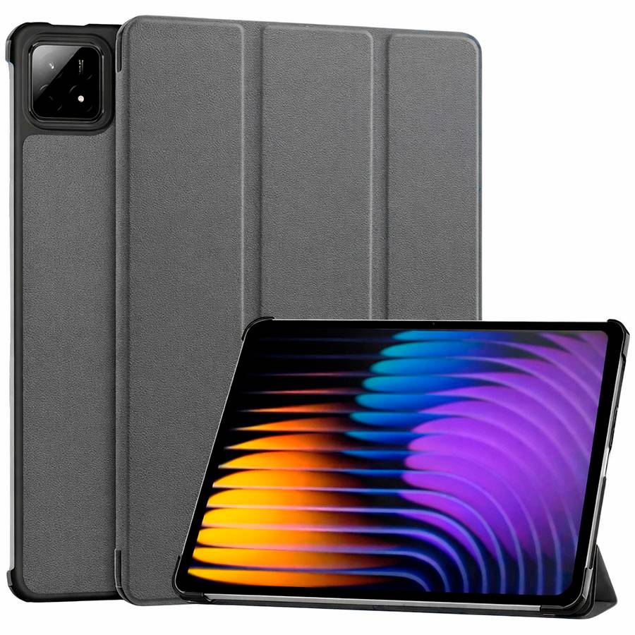 Чехол футляр-книга VANDA для Xiaomi Pad 7/7 Pro 11.2" (серый) 