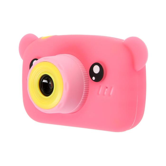 Фотоаппарат детский Childrens Fun Camera Медвежонок , розовый 3