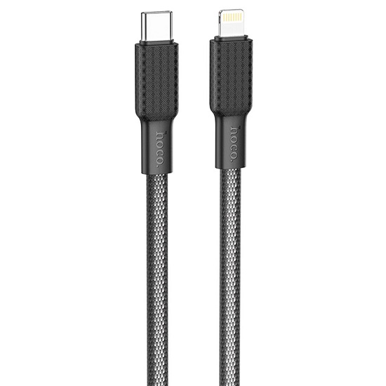 Кабель Lightning <--> Type-C  1.0м HOCO X69 Black White