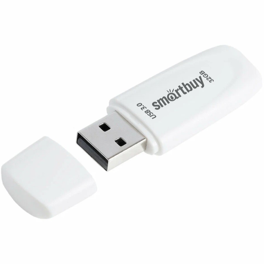 USB 32Gb SMARTBUY Scout белый, USB 3.1